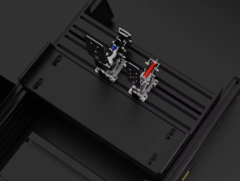 Sabelt Ultra Pedal Mount zamontowany na stelażu S99 EVO I widok od góry