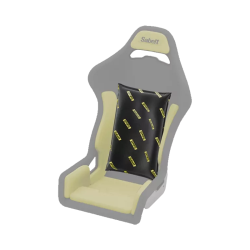 Poprawne umiejscowienie Sabelt Backrest Foam Pro Kit na fotelu SRS-1 Racing Yellow