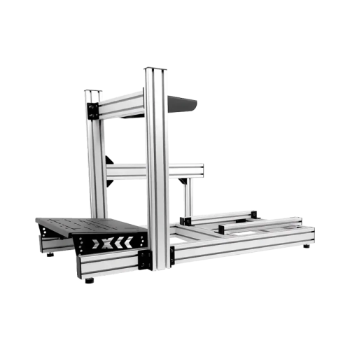 Stelaż SimXPro Silver Standard Pedal Deck z widoku od przodu