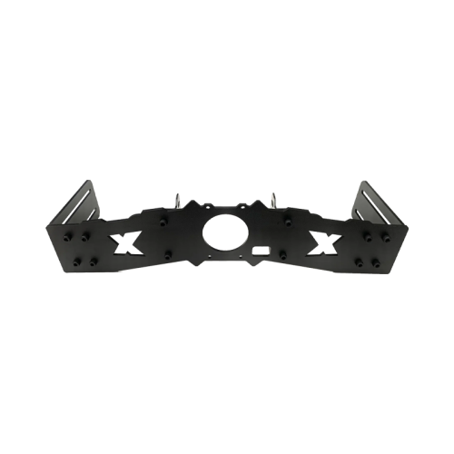 Uchwyt SimXPro Side-to-Front Mount 580-600mm do baz Fanatec CSL DD i ClubSport DD, czarny stalowy wspornik z logo X