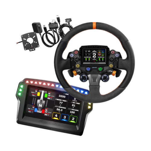 Zestaw Produktów Simagic Zeus Sport oraz MagicDash 4 i Maglink Pro widok od frontu