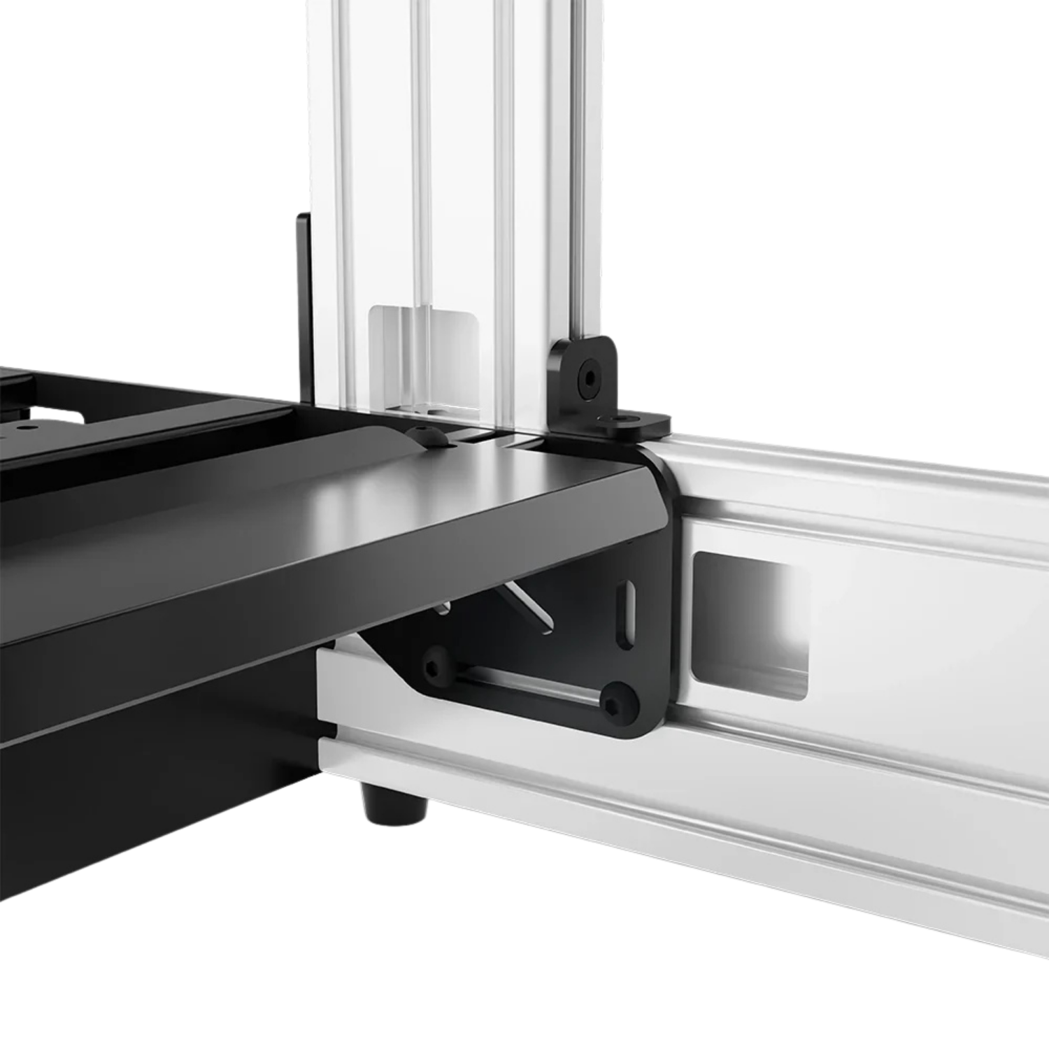 Wzmocnione połączenie profili białego kokpitu aluminiowego SIMGASM Pro
