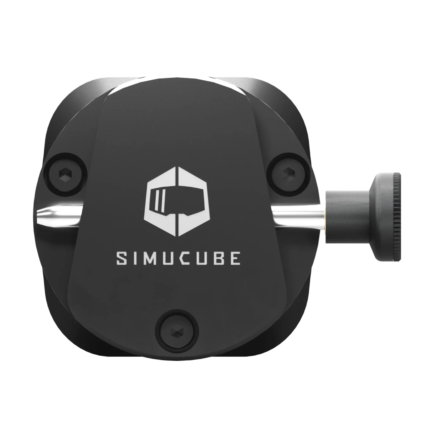 Simucube 2 QR dla Simucube 3 w widoku z przodu z logo producenta