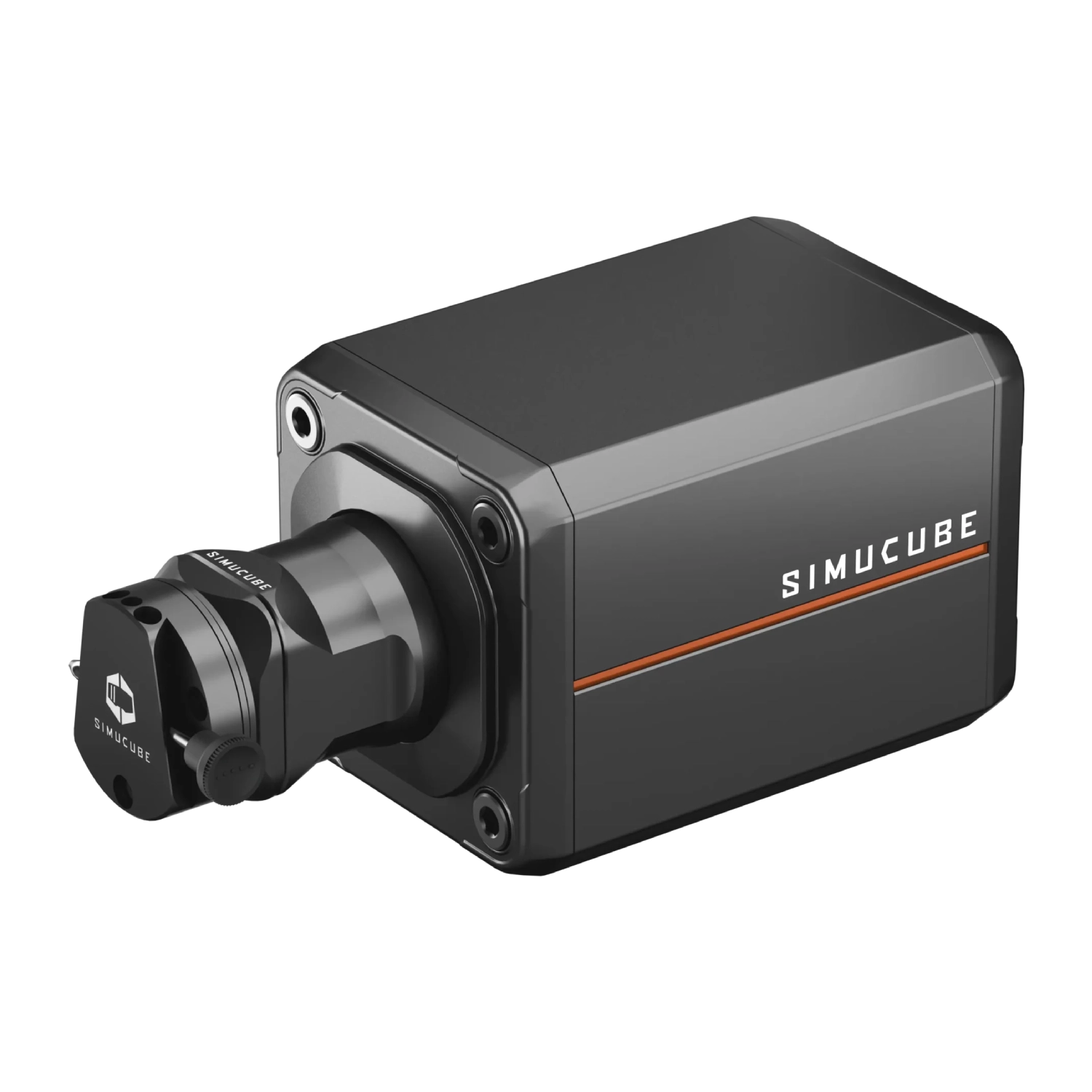 Adapter Simucube 2 QR zamontowany na bazie kierownicy Simucube 3