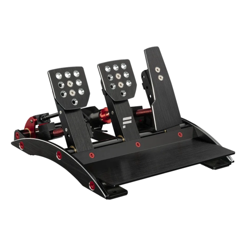 Aluminiowe pedały Fanatec ClubSport Pedals V3 z hamulcem Load Cell i trzema płytami pedałów