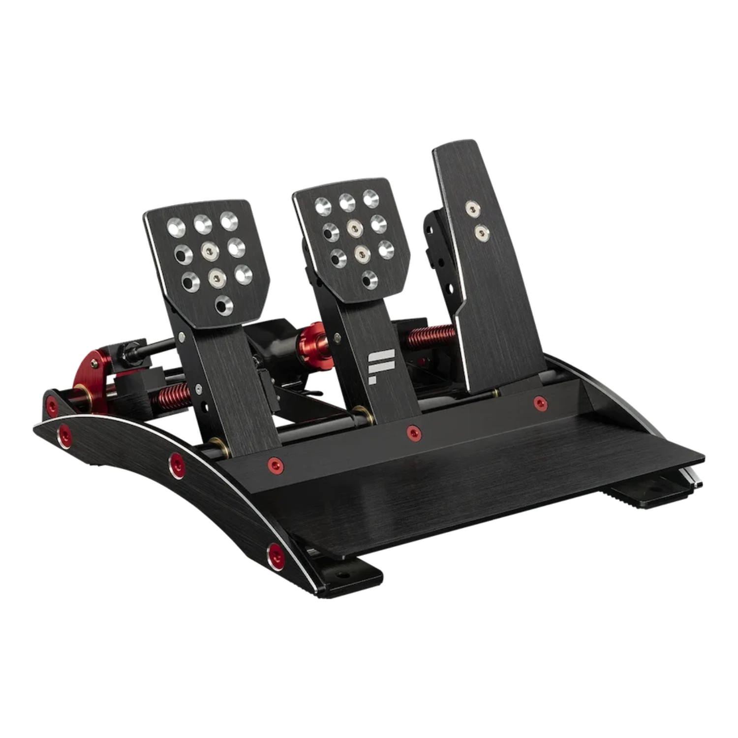 Aluminiowe pedały Fanatec ClubSport Pedals V3 z hamulcem Load Cell i trzema płytami pedałów