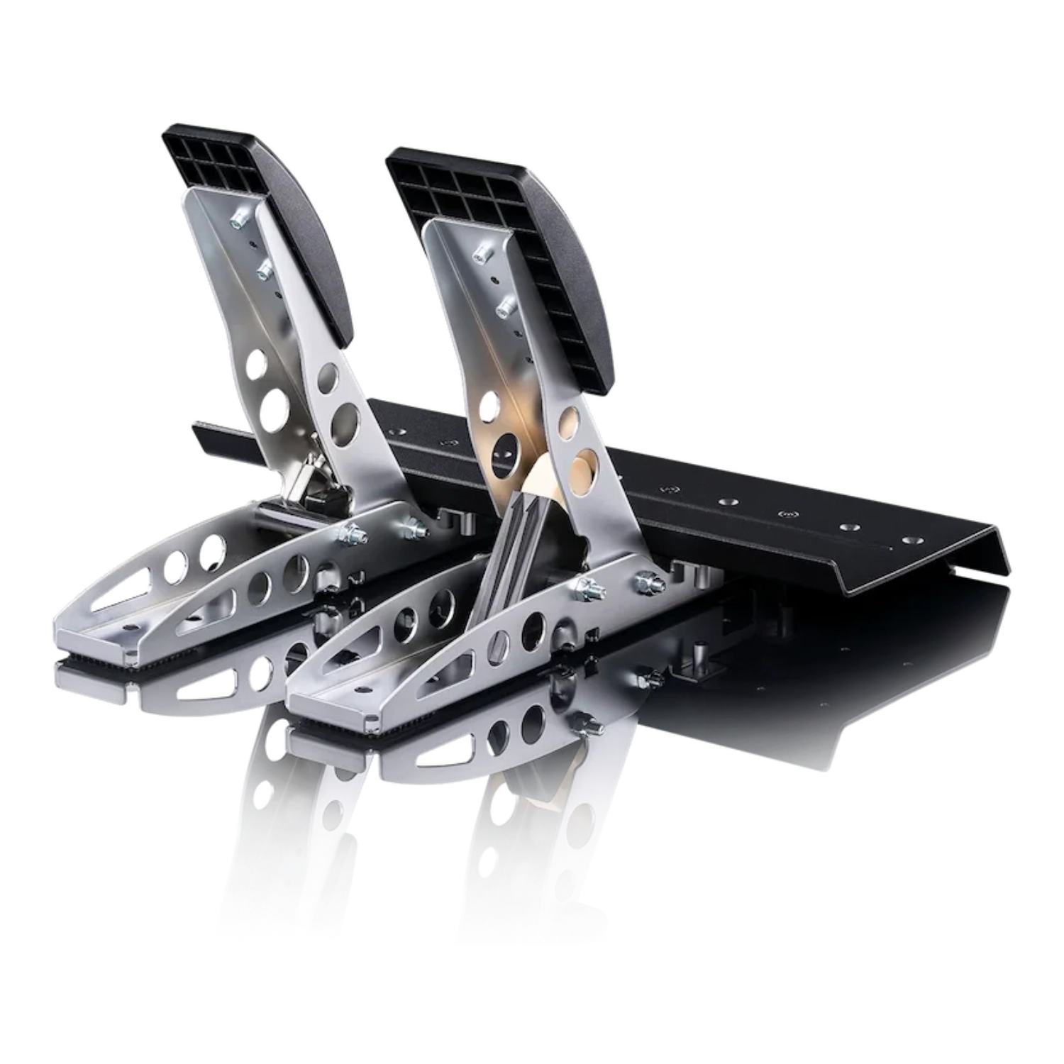 Stalowa konstrukcja Fanatec CSL Pedals – widok mechanizmu od tyłu