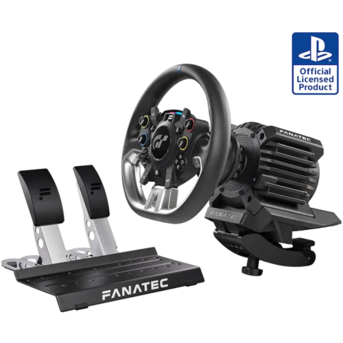 Kompletny zestaw Fanatec Gran Turismo DD Pro 5 Nm z kierownicą, pedałami i uchwytem stołowym