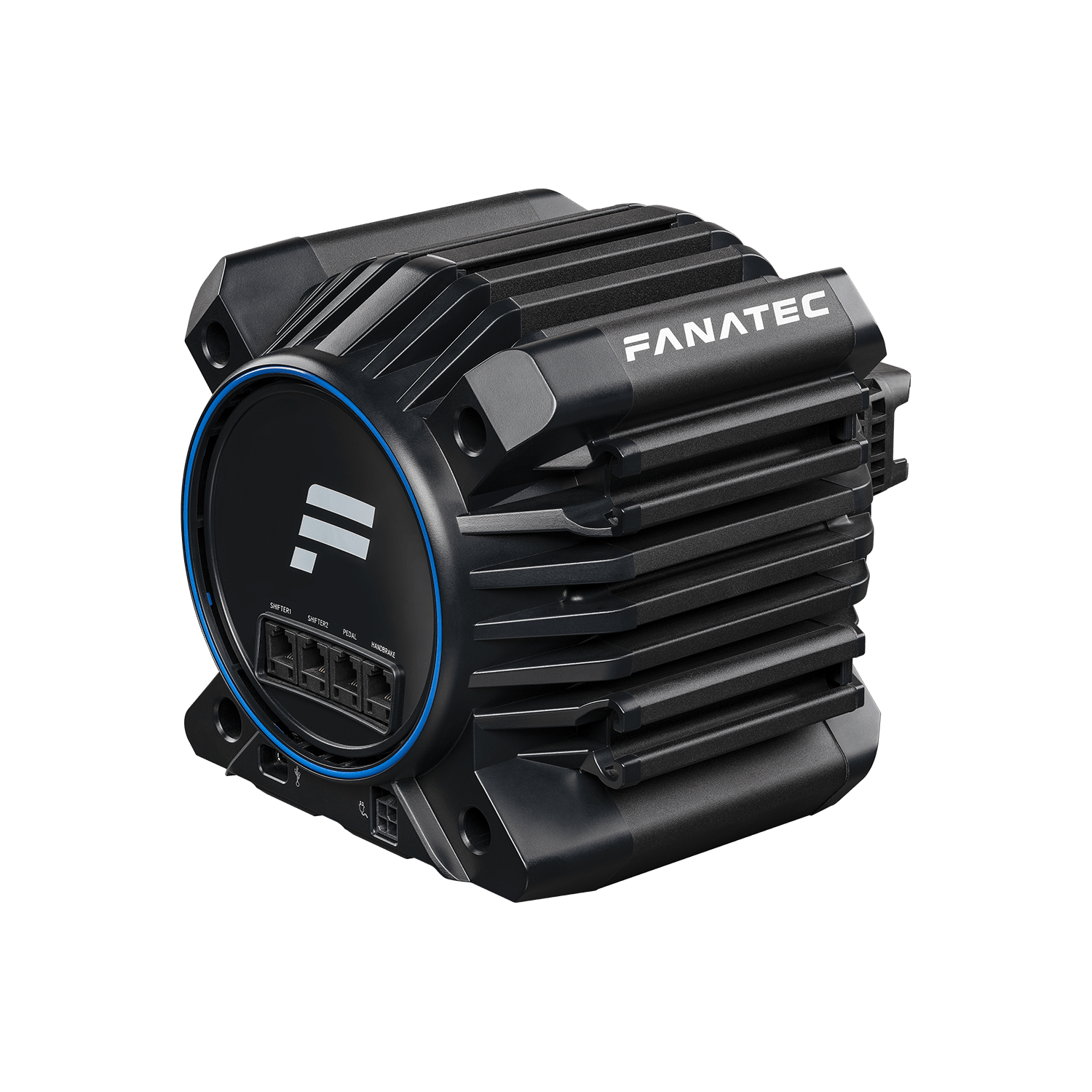 Tył bazy Fanatec Gran Turismo DD Pro 8 Nm ze złączami do akcesoriów