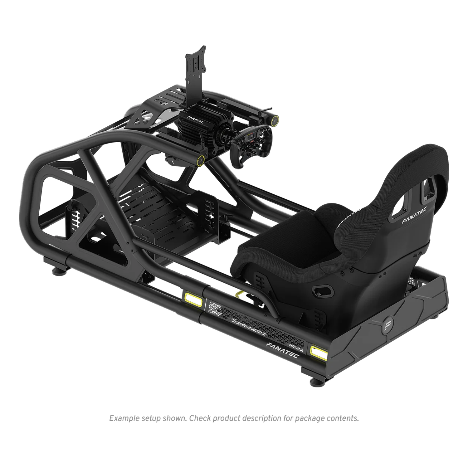 Stelaż Fanatec ClubSport GT z fotelem pokazany od tyłu