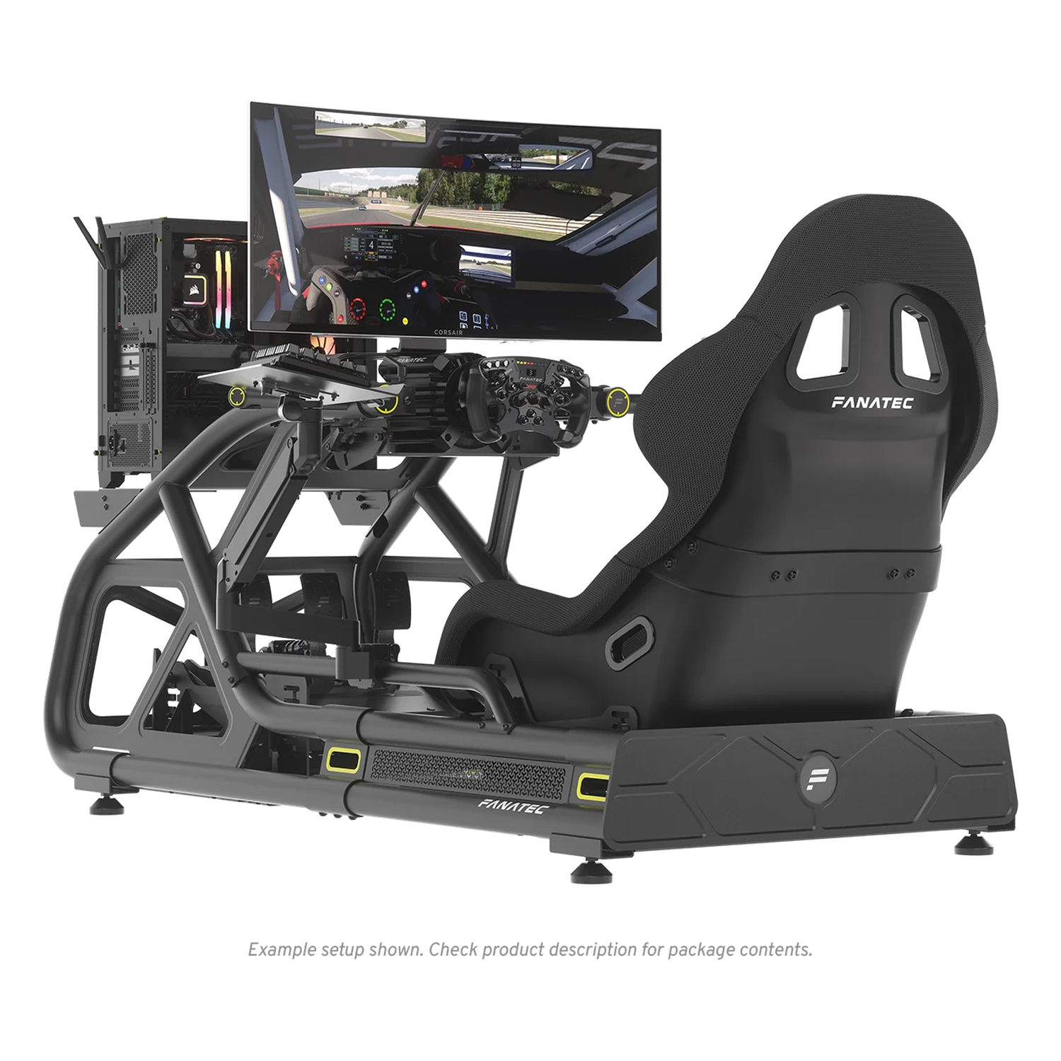 Fanatec ClubSport GT Cockpit z kierownicą, komputerem i monitorem
