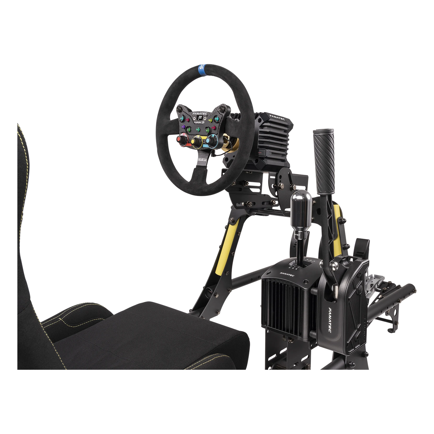Regulowane mocowanie bazy i pedałów w stelażu Fanatec CSL V1.5