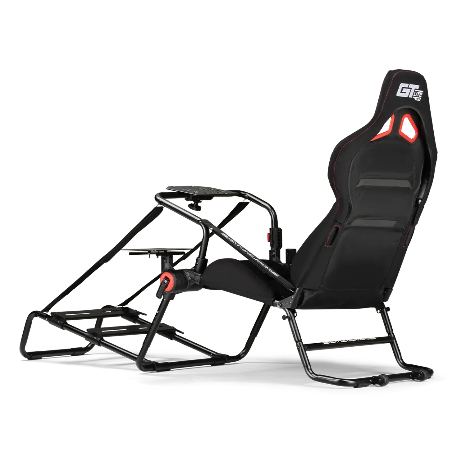 GT Lite Pro z boku: fotel GT oraz mocowania kierownicy i pedałów.