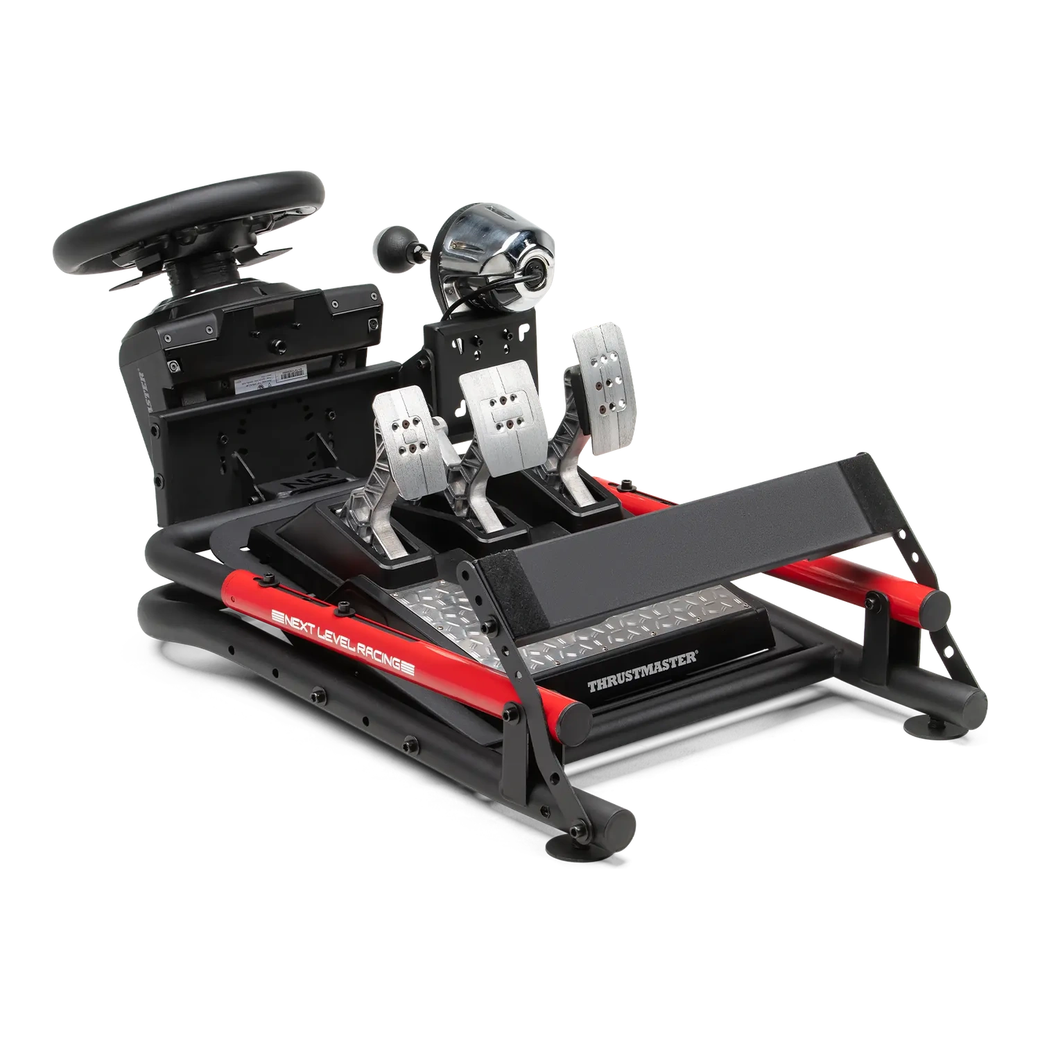 Złożony Wheel Stand Lite 2.0 z przykładowym osprzętem przygotowany do przechowywania